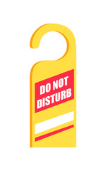 Do Not Disturb Sign Icon Vector Illustration