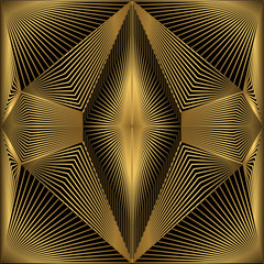Gold Seamless Line Abstract Background