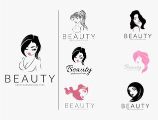 Beauty logo set.  - 182130081