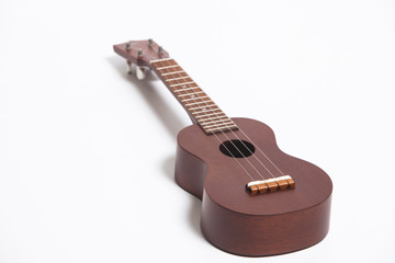 Ukulele on a white background 