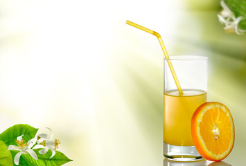 image of orange juice closeup