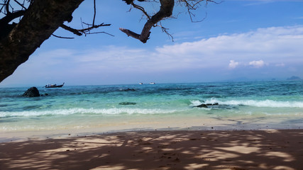 Phi Phi Island Phuket Thailand Beach Sunny Day Blue Ocean