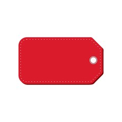 Blank price tag isolated on white 