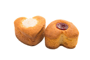 biscuit heart isolated