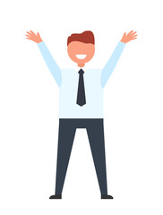 Smiling Businessman Icon Vector Illustration