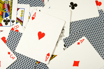 image of playing cards close-up
