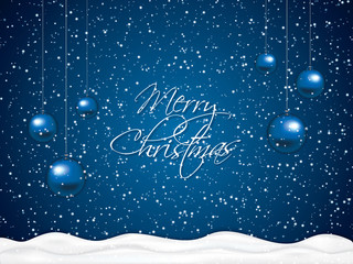 Blue Christmas background