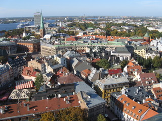 Fototapeta na wymiar Historic architecture of Riga, Latvia