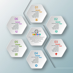 Abstract 3D Paper Infographics