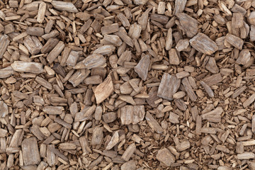 Brown shredded wood