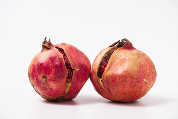 Pomegranate on a white background