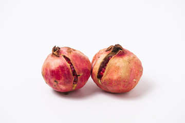 Pomegranate on a white background