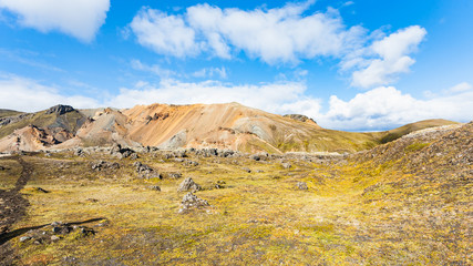mountain view in Landmannalaugar in Iceland