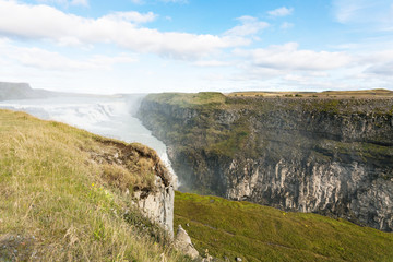 canyon of Olfusa river with Gullfoss waterfall