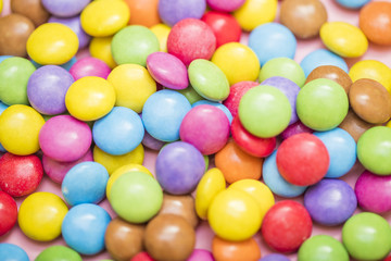 Colorful smarties background 