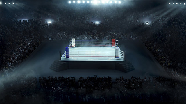 Boxing Arena With Stadium Light