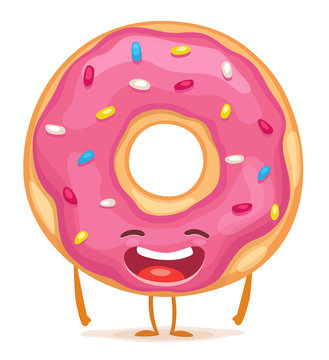 Cartoon Donut Character