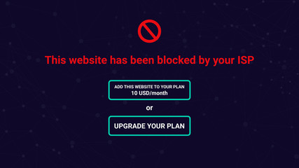 Net Neutrality, site blocked by ISP, request to upgrade pan