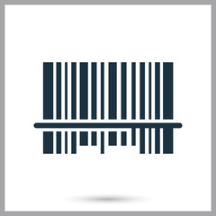 Goods bar code simple icon for web and mobile design