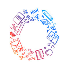 Circle Made of Icons Vector Illustration