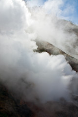 Obraz premium Geyser close-up. Volcanic activity and thermal field in the Kamchatka