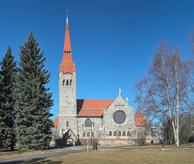 Tampere Cathedral in the National Romantic style, Finland. It was built between 1902 and 1907.