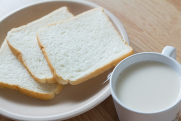 Soymilk and bread