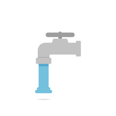 Water tap icon vector