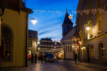 Naklejka premium Night Passau. Bavaria, Germany.