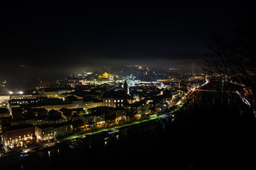Fototapeta na wymiar Night Passau. Bavaria, Germany.