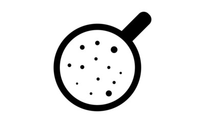 Coffee Cup Icon. Cup from top Isolated on white