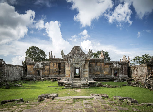 Preah Vihear ancient Khmer temple ruins landmark in Cambodia