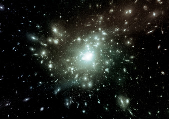 galaxy in a free space