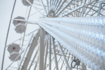 détail grande roue de noël