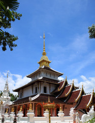 Thai temple in chiangmai north of thailand