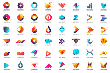 Modern Minimal Vector Logo for banner