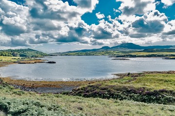 wild nature on the Isle of Skye in Scotland England