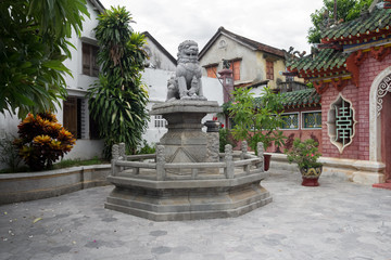 courtyard of chinese temple