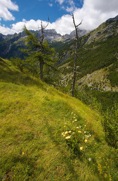 Mountain landscape in Triglav National Park, Slovenia