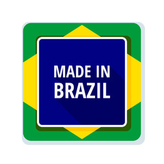 Made in Brazil label illustration