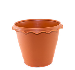 flower pot on White Background