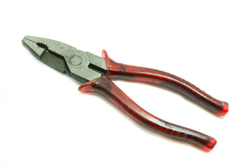Fototapeta premium Pliers on white background