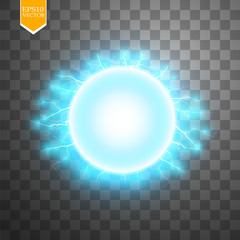 blue energy ring abstract.conceptual vector design with free area in center for any object.