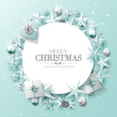 Fototapeta na wymiar Luxury Christmas greeting card