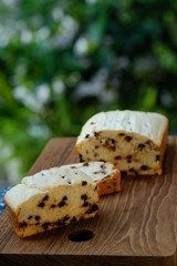 Close up Ice Cream Bread . (selective focus)