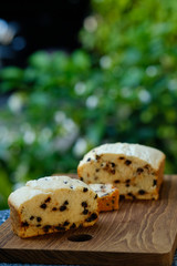 Close up Ice Cream Bread . (selective focus)