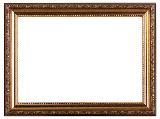 Antique frame isolated on white background