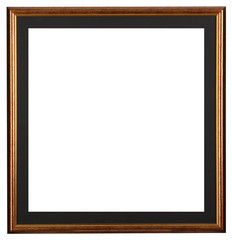 Antique frame isolated on white background