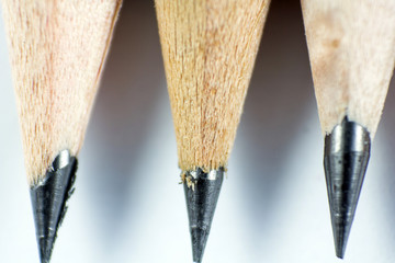 Sharpen pencils close-up background.