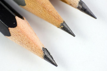 Sharpen pencils close-up background.